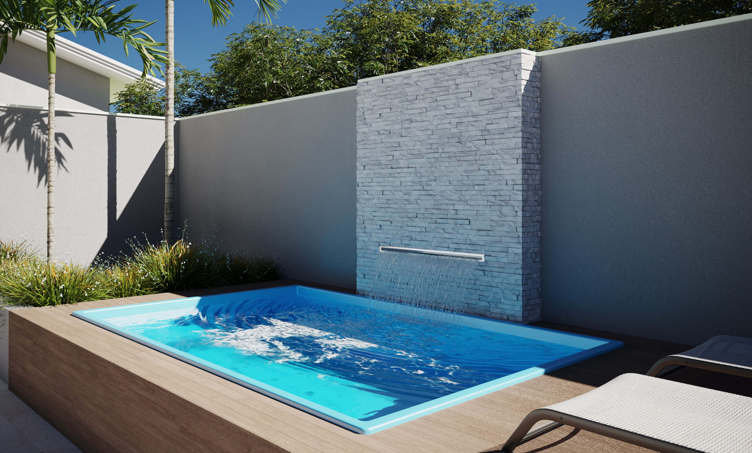 piscina de fibra 2 50 x 4 00